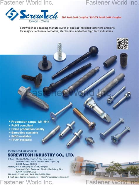 screwtech|SCREW TECHNOLOGY CO., LIMITED company info.